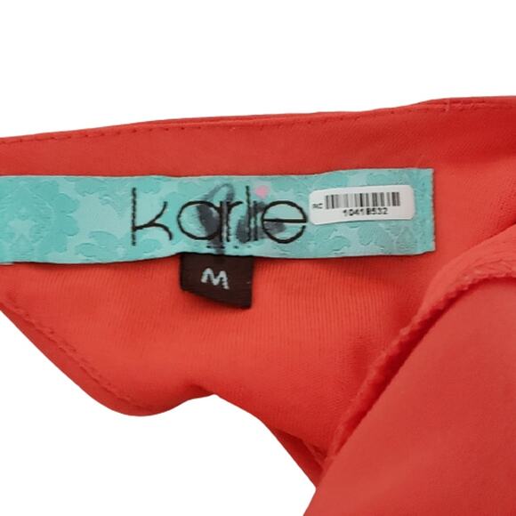 2 For $5 Sale Karlie Open Back Orange & Purple Dress Size M - Picture 8 of 10